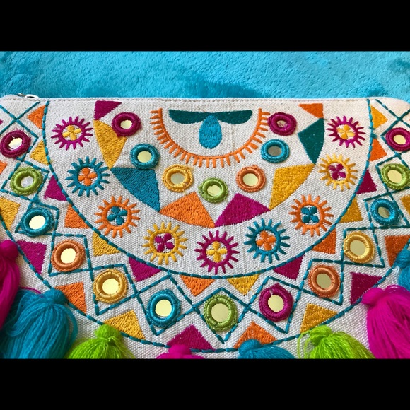 NEW gorgeous boho purse w. removable strap - Picture 5 of 11